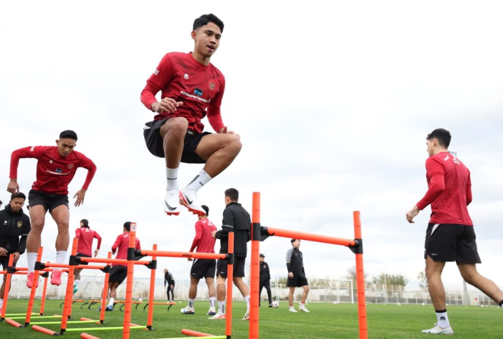 Meski Udara Dingin, Timnas Indonesia Tetap Genjot Latihan Jelang Piala Asia 2023