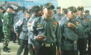Bimbingan 148 Linmas di Kelurahan Bunulrejo Kota Malang untuk Pengamanan Pemilu 2024