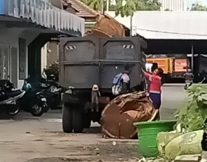 Dua Orang Petugas DLH Kota Malang Tertimpa Kayu yang Tergelincir dari Atas Truk Angkut