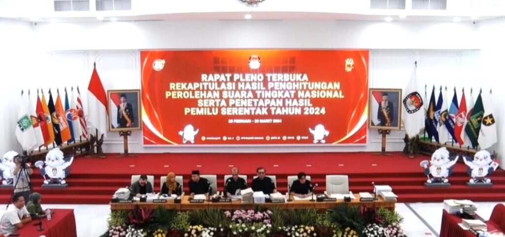 KPU Resmi Umumkan Hasil Pemilu 2024, Pasangan Prabowo-Gibran Ditetapkan sebagai Pemenang