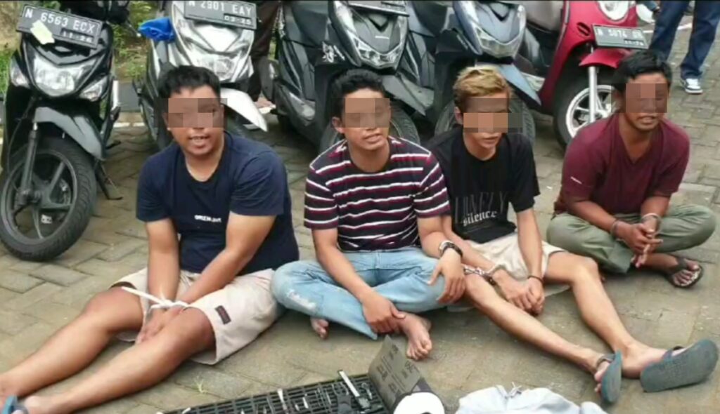Polresta Malang Kota Tangkap Empat Pelaku Curanmor, Sudah Beraksi di 60 Tempat di Kota Malang