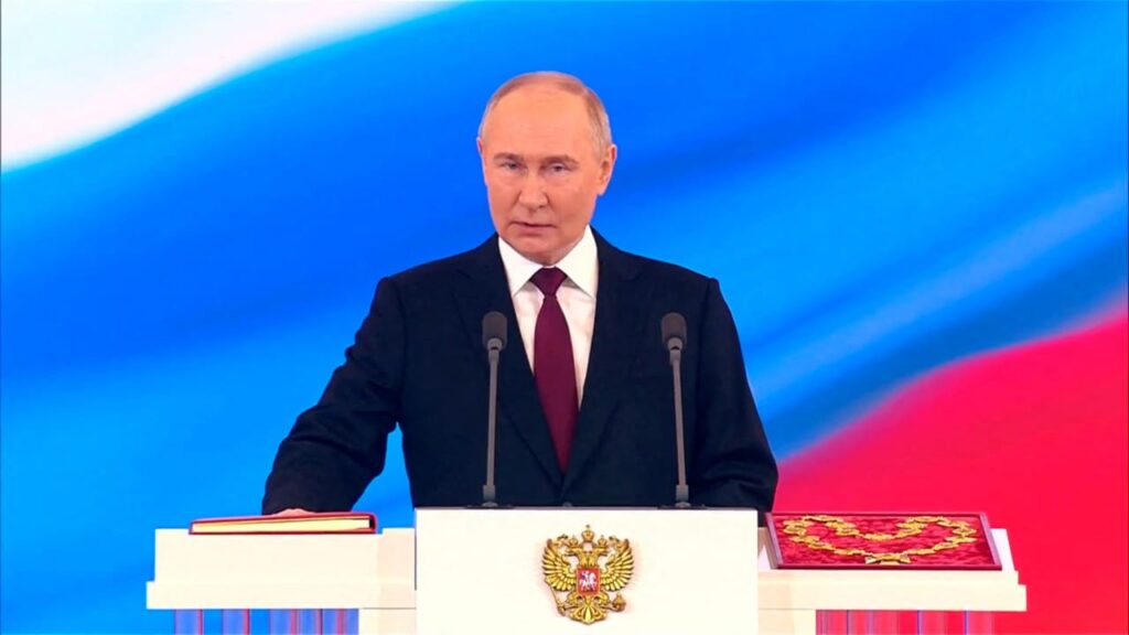 Vladimir Putin Resmi Dilantik Menjadi Presiden Rusia Untuk Kelima Kalinya
