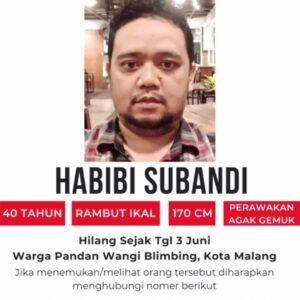 Seorang Dosen FISIP UB Malang Hilang Misterius, Ini Ciri-cirinya dan Hubungi Nomor Ini