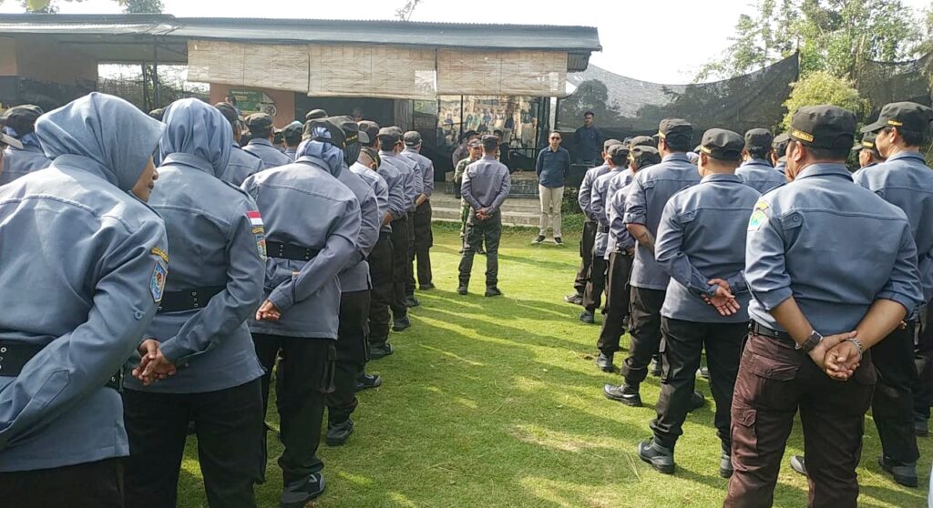 Puluhan Anggota Linmas Bunulrejo Gelar Jambore Persiapan Sambut Pilkada Serentak 2024