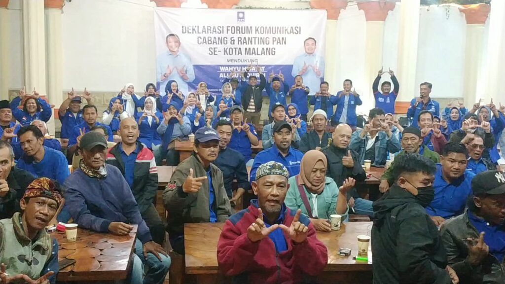 Kecewa dengan Ketua DPD, Kader PAN Kota Malang Membelot Dukung Pasangan Wahyu – Ali