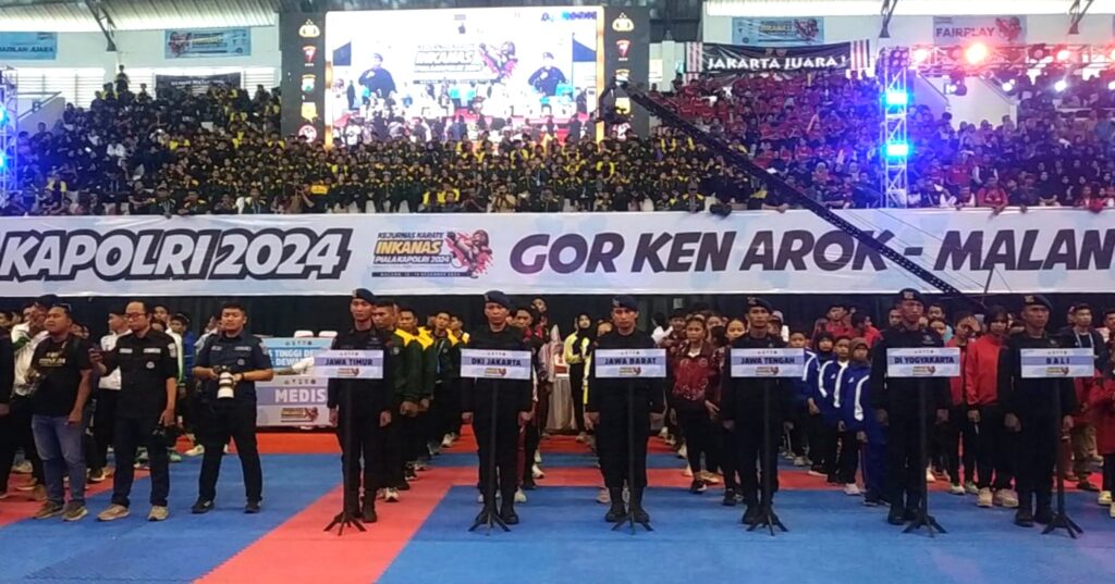 Atlet Karate dari Seluruh Nusantara Berlaga di Kejurnas INKANAS Piala Kapolri 2024 Malang