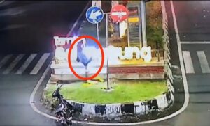 Terekam CCTV, Seorang Pria Lakukan Pengerusakan Taman Galunggung dan Ijen Kota Malang