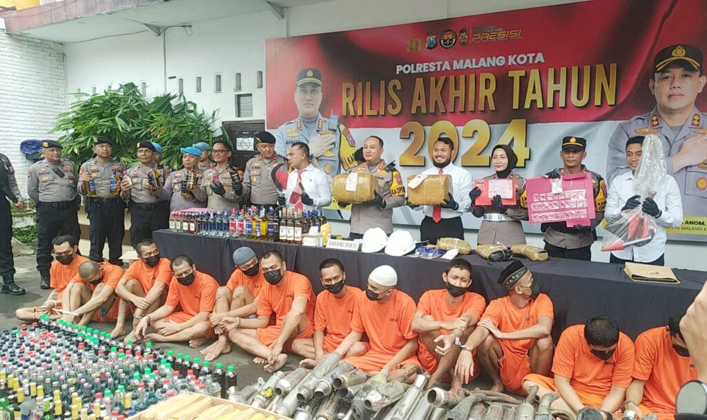 Di Penghujung 2024, Polresta Malang Kota Ungkap Ribuan Kasus