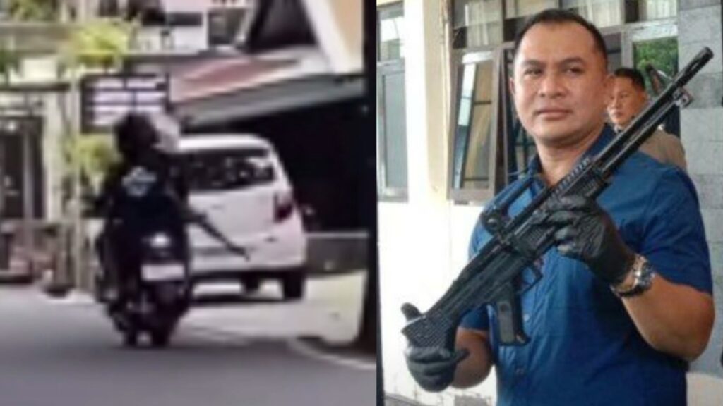 Viral di Medsos Pemotor Berboncengan Menenteng Senjata Api Laras Panjang di Betek Malang