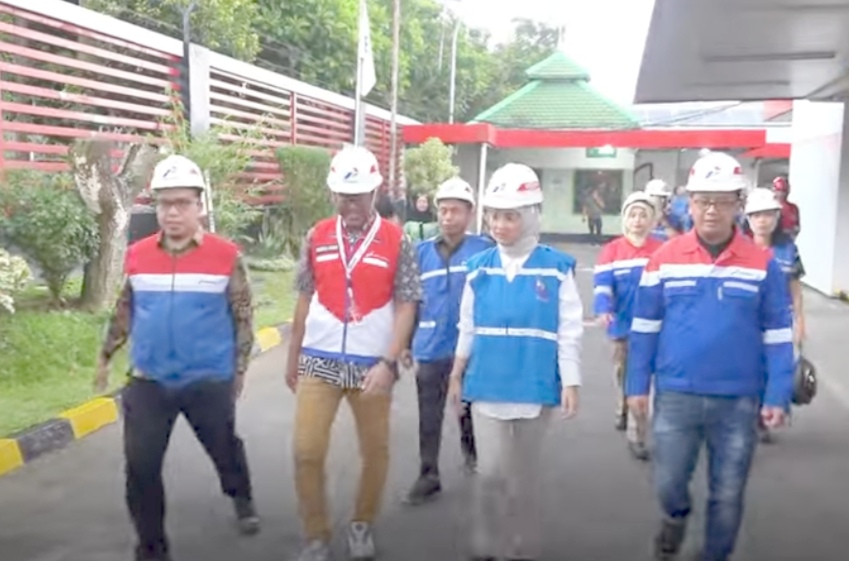 Ketua DPRD Kota Malang didampingi legislasi lainnya sidak di gudang PT Pertamina Patra Niaga Fuel Terminal Malang Regional Jatimbalinus di Kota Malang.