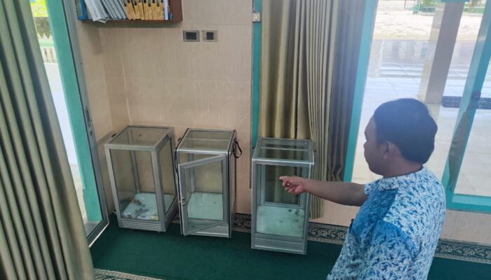 Kotak Amal Masjid Sholehuddin Kedungkandang Malang Dibobol Maling, Uang di Dalamnya Raib