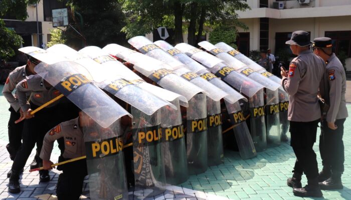 Jelang Hari Buruh, Polres Batu Tingkatkan Kesiapsiagaan lewat Latihan Dalmas