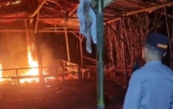 Aparat Kepolisian Resor (Polres) Malang, Polda Jawa Timur, menggerebek arena perjudian sabung ayam di Dusun Kubung, Desa Ngenep, Kecamatan Karangploso, Kabupaten Malang, Minggu (25/5/2025) sore.