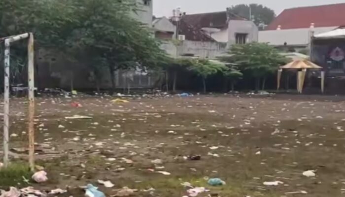 Jelang Piala Soeratin, Lapangan Madyopuro Rusak Usai Kegiatan Bantengan