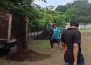 Panitia Bantengan Mulai Memperbaiki Kerusakan Lapangan Madyopuro Malang