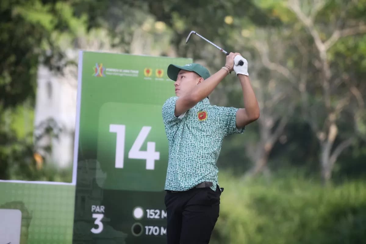 Dua Pegolf Kota Surabaya Catat Skor Terbaik di Hari Pertama Golf Porprov IX Jatim