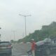 Dua Mobil Terlibat Kecelakaan Beruntun di Tol Sidoarjo, Satu Kendaraan Ringsek di Pembatas Jalan