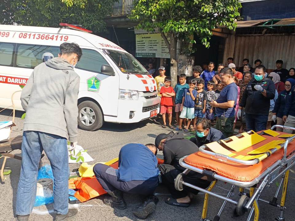 Diduga Bunuh Diri, Pria Asal Jombang Tewas Tertabrak Truk di Blimbing Kota Malang