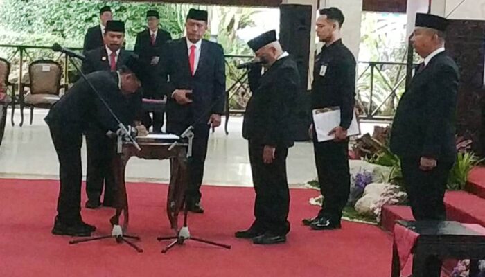 Bupati Sanusi hanya Lantik Empat Pejabat Tinggi Pratama di Kabupaten Malang