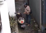 Aksi Curanmor Terekam CCTV di Sumbersari Malang, Pelaku Gondol Honda Scoopy Milik Tamu Kos