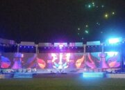Malang Bikin Sejarah Drone Show dan Tulisan Program Wali Kota Hiasi Langit Stadion Gajayana