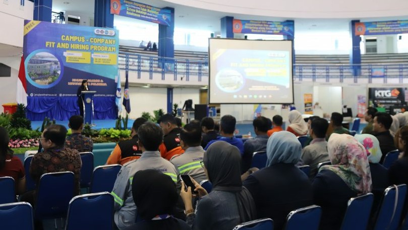 Politeknik Negeri Malang (Polinema) kembali memperkuat komitmennya dalam menjembatani kebutuhan dunia kerja dan pendidikan melalui penyelenggaraan Campus–Company Fit and Hiring Programs 1 pada 18–19 Juni 2025 di Graha Polinema.
