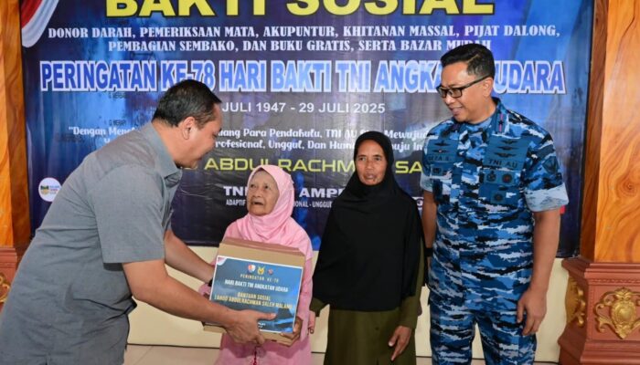 Hari Bakti TNI AU ke-78, Lanud Abd Saleh Gelar Bakti Sosial di Desa Saptorenggo Malang