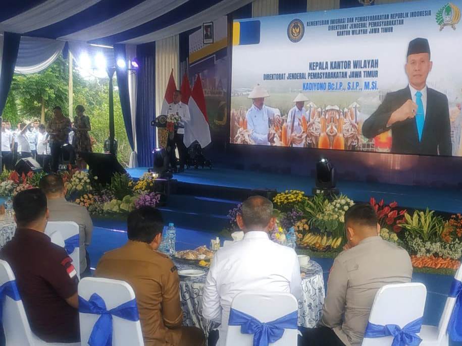 Dorong Pembinaan Produktif dan Integratif, Menteri Imigrasi dan Pemasyarakatan RI Kunjungi SAE Lapas Kelas I Malang