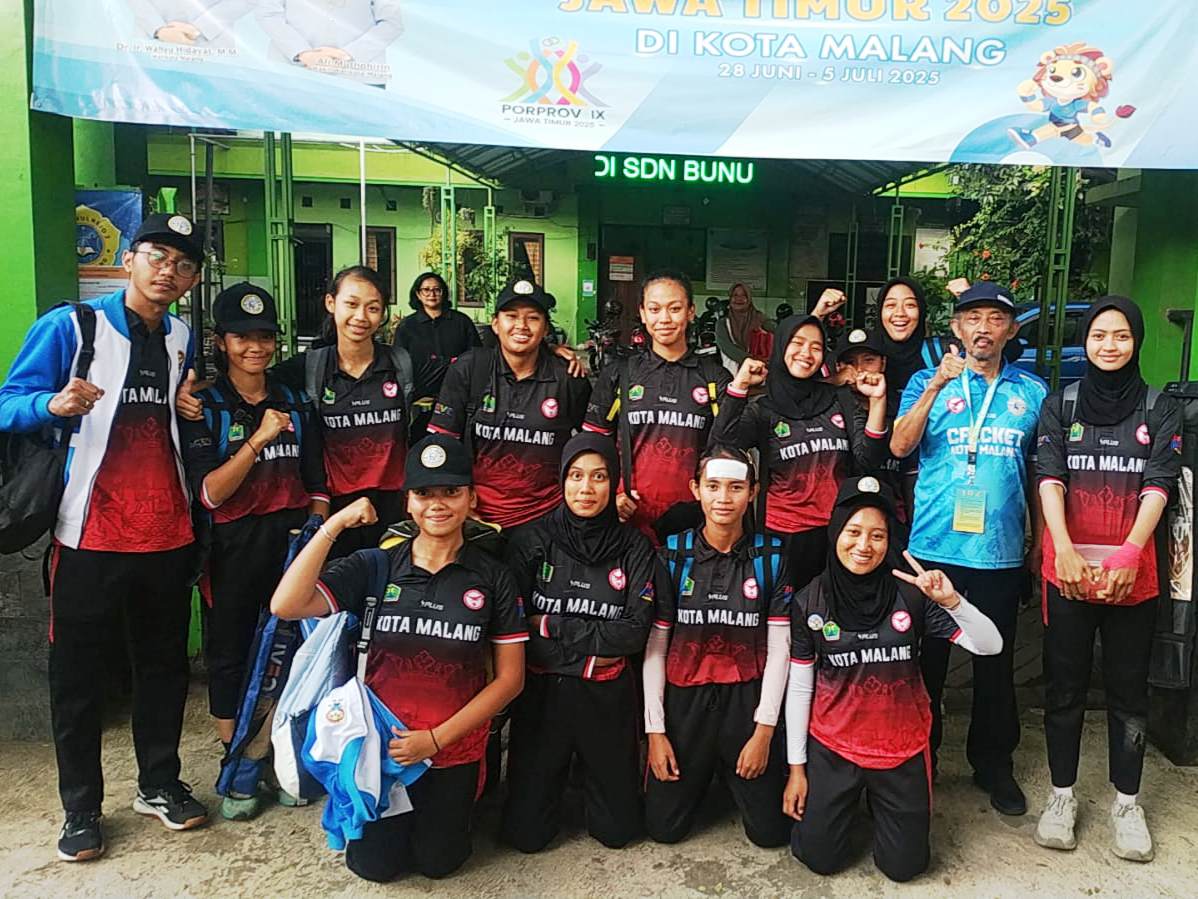 Lebihi Target, Tim Cricket Kota Malang Raih 5 Emas dan 2 Perak di Porprov Jatim IX/2025