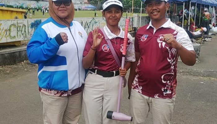 Lutgardis Gabriela Sumbang Emas Perdana untuk Kota Malang di Nomor Singel Stroke Gateball Porprov Jatim IX