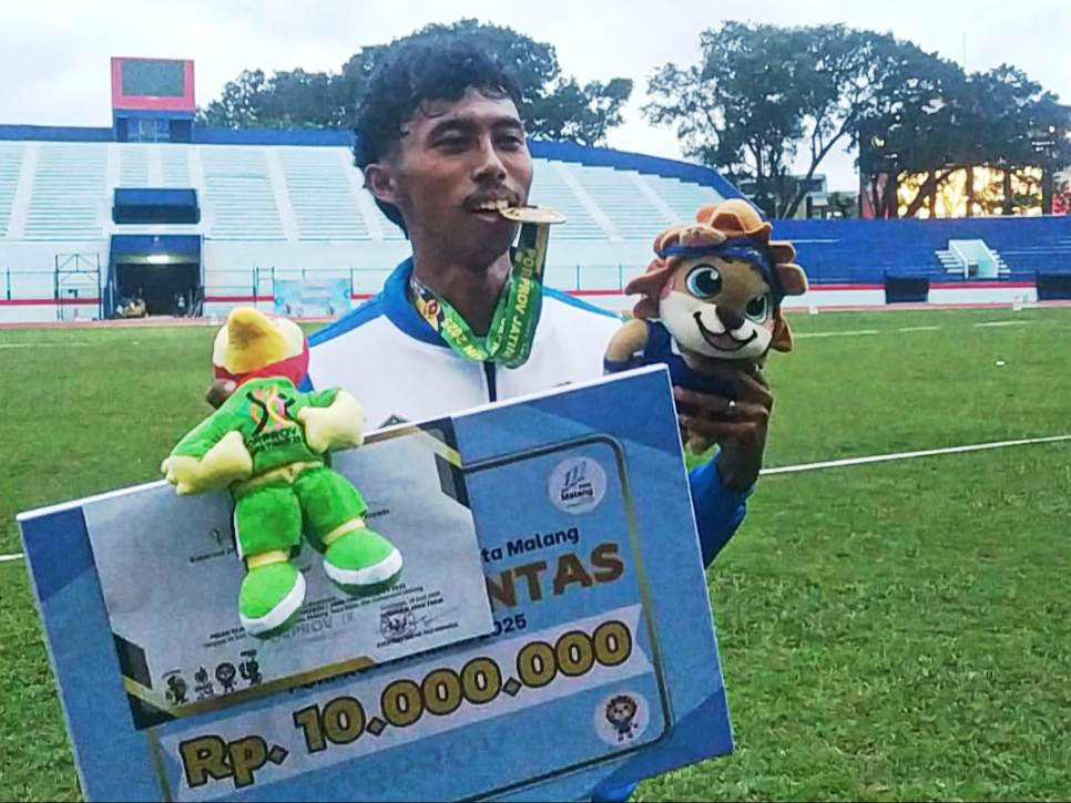 Arydho Faizal Pecah Telur di Porprov, Kota Malang Unggul di Cabor Atletik