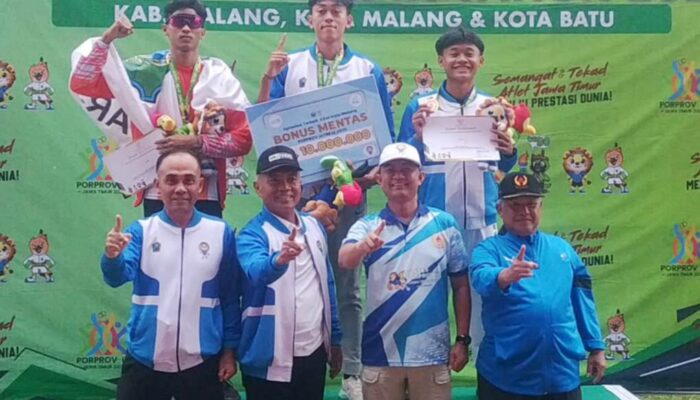 Atletik Kota Malang Panen Medali: Farrel Raih Emas, Fausta bawa Pulang Perunggu