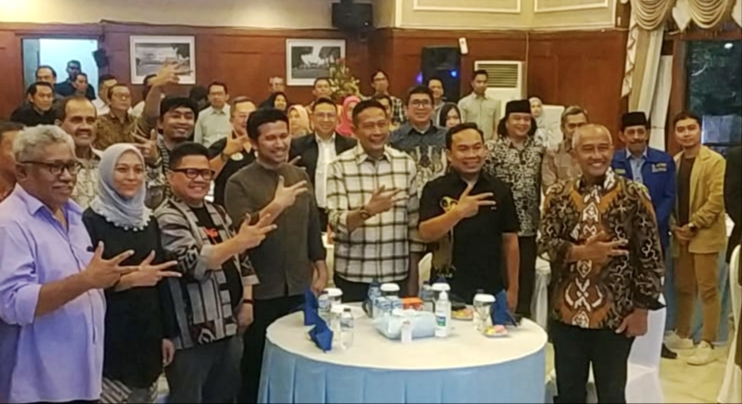 Wali Kota Malang, Wahyu Hidayat menyampaikan apresiasi tinggi dalam acara Gust Musisi Meeting yang digelar di Gedung Balai Kota Malang, Sabtu (12/07/2025).