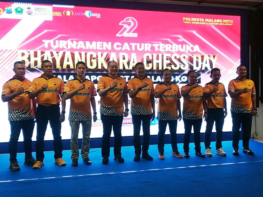 Wali Kota Malang Tutup Turnamen Catur Bhayangkara Chess Day Piala Kapolresta Malang Kota
