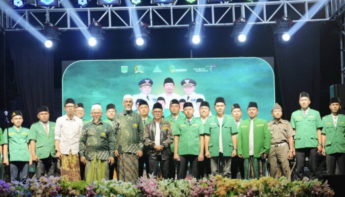 Pelantikan PAC GP Ansor Kejayan, Musyafa Safril Tegaskan Ansor Harus Satu Komando dan Berorientasi NU