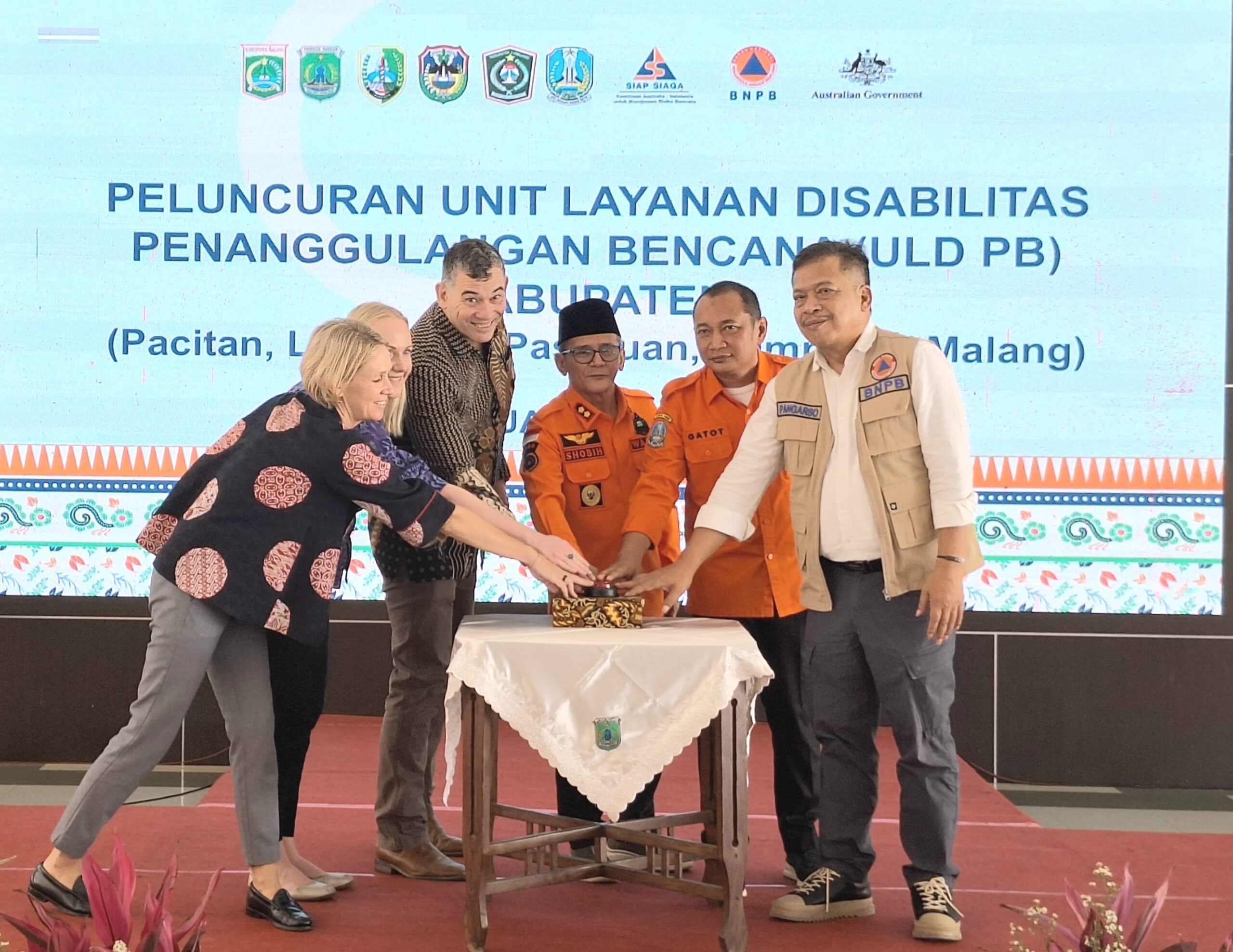 Badan Penanggulangan Bencana Daerah (BPBD) Jawa Timur resmi meluncurkan Unit Layanan Disabilitas Penanggulangan Bencana (ULD-PB) di lima kabupaten secara serentak pasa Kamis (31/7).