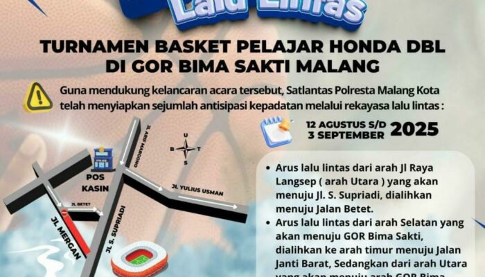 Mulai 12 Agustus, Akses ke GOR Bima Sakti Diatur Ulang Selama Honda DBL 2025