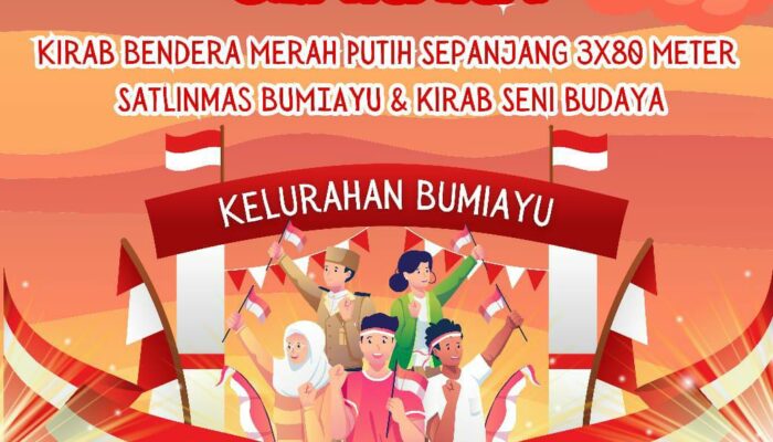 Besok, Linmas Bumiayu Gelar Kirab Merah Putih Sepanjang 3 x 80 Meter Sambut HUT RI ke-80