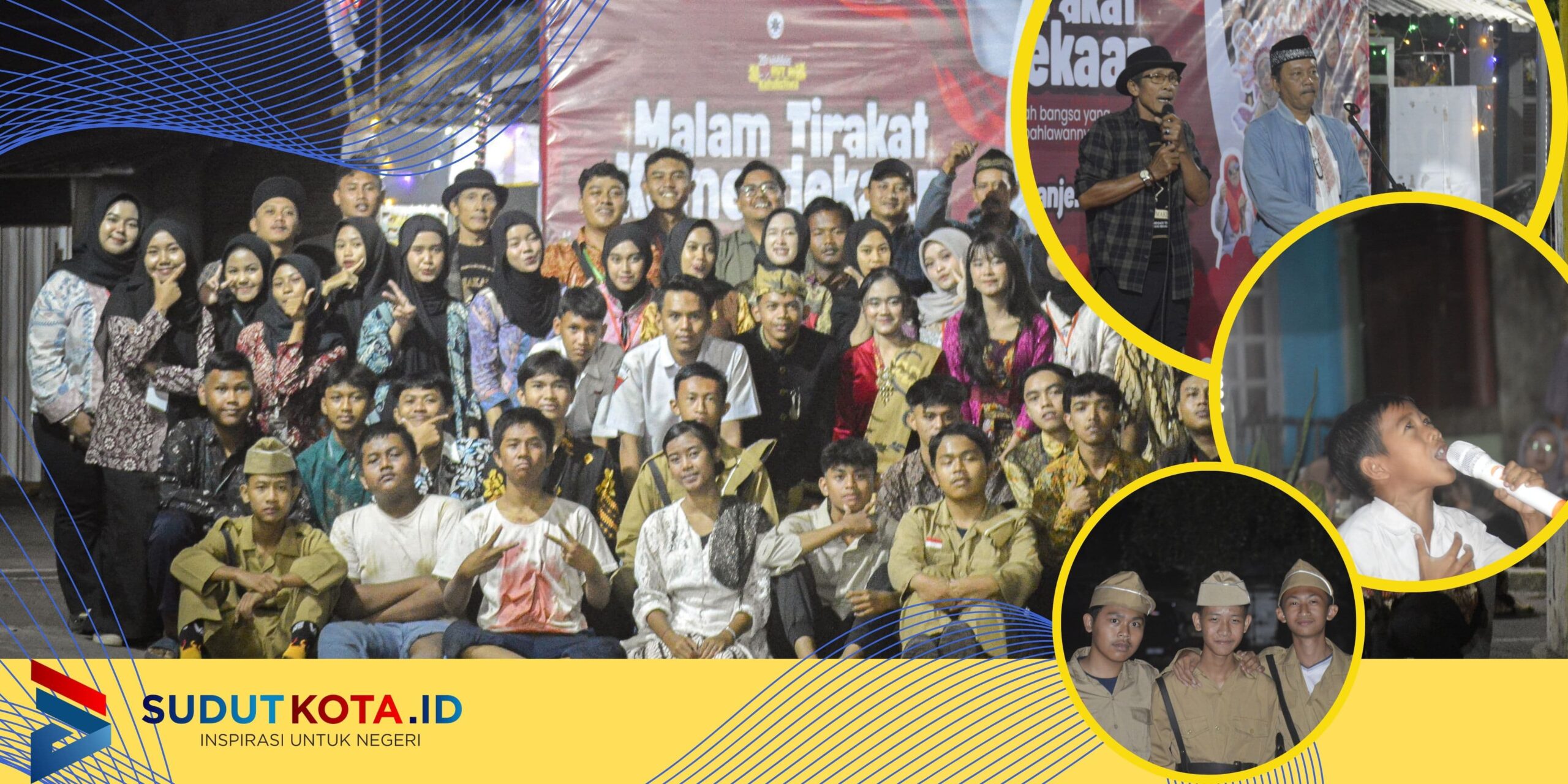 Malam Tirakatan Kepanjen Hidupkan Semangat Kebersamaan Lewat Drama Kolosal Nusantara