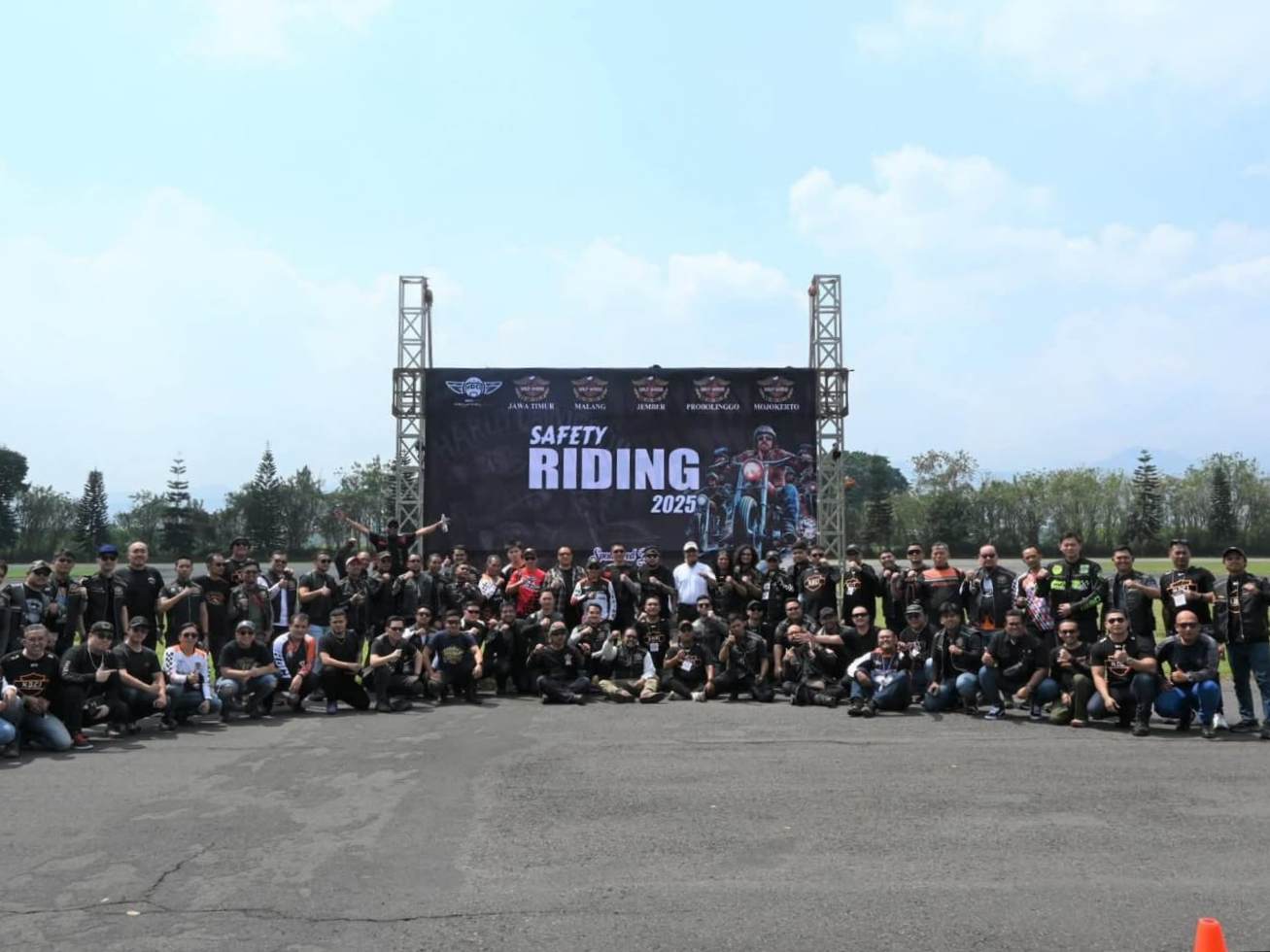 Motor Besar, Tanggung Jawab Besar: HDCI Jatim dan TNI AU Gaungkan Safety Riding
