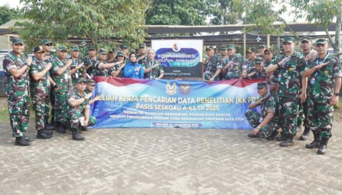 Pasis Seskoau Angkatan 63 TP 2025 Laksanakan Kuliah Kerja Pencarian Data Penelitian di Lanud Abd Saleh