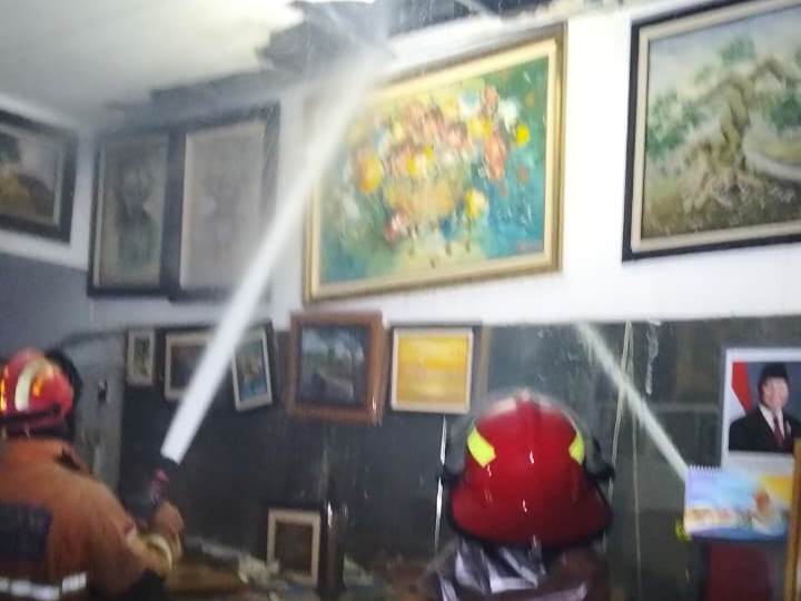 Kebakaran Ruko Pigura di Malang, Diduga Akibat Konsleting Listrik