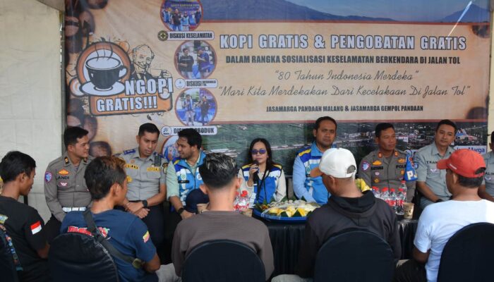 PT JPM Gaungkan Keselamatan Berkendara di Jalan Tol Lewat Ngopi Bareng dan Pengobatan Gratis