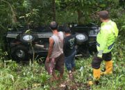 Mobil Pick Up Masuk Jurang di Wonosari Malang, Sopir Hanya Alami Luka Ringan