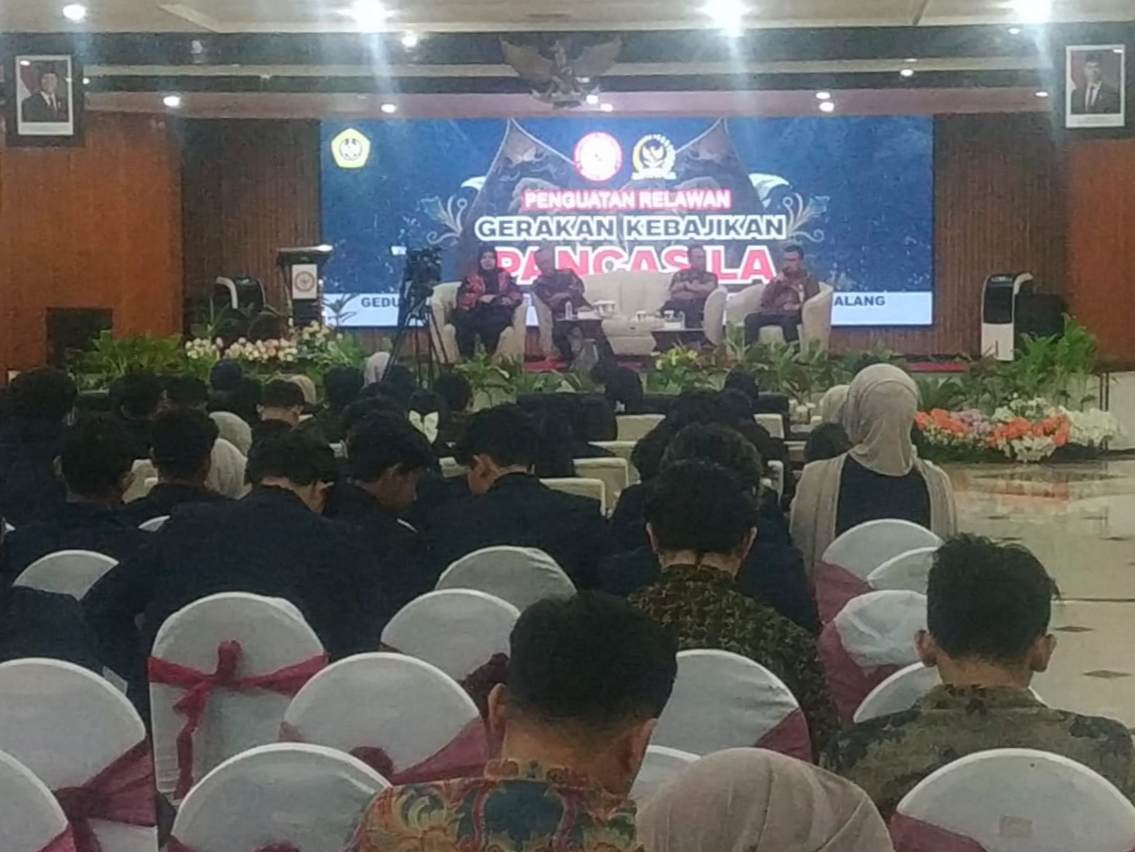 Relawan Gerakan Kebajikan Pancasila Diperkuat di Universitas Merdeka Malang