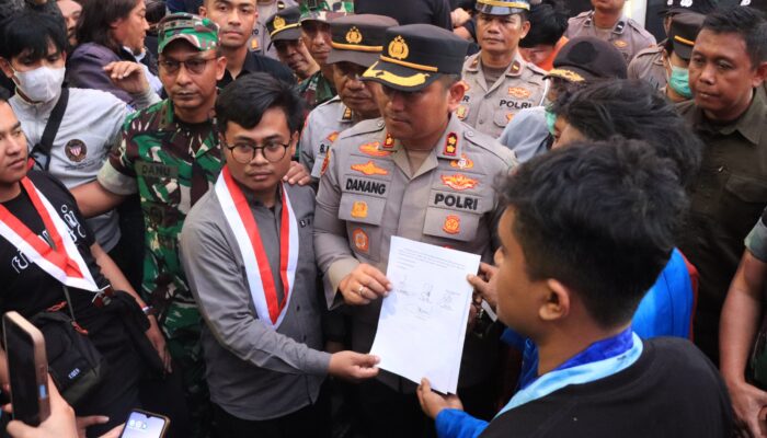 Mahasiswa Sampaikan Aspirasi, Kapolres Malang Pastikan Teruskan ke Pimpinan