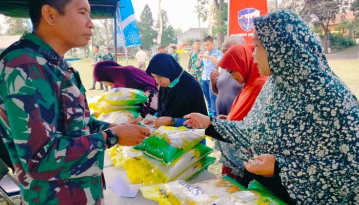 Lanud Abd Saleh Salurkan 4 Ton Beras Murah pada Hari Kedua Gerakan Pangan Murah Serentak