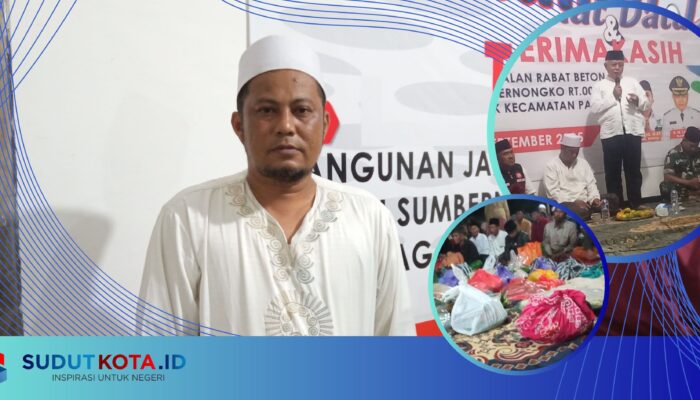 Habib Abu Bakar Resmikan Pembangunan Jalan Rabat Beton di Pagak Malang