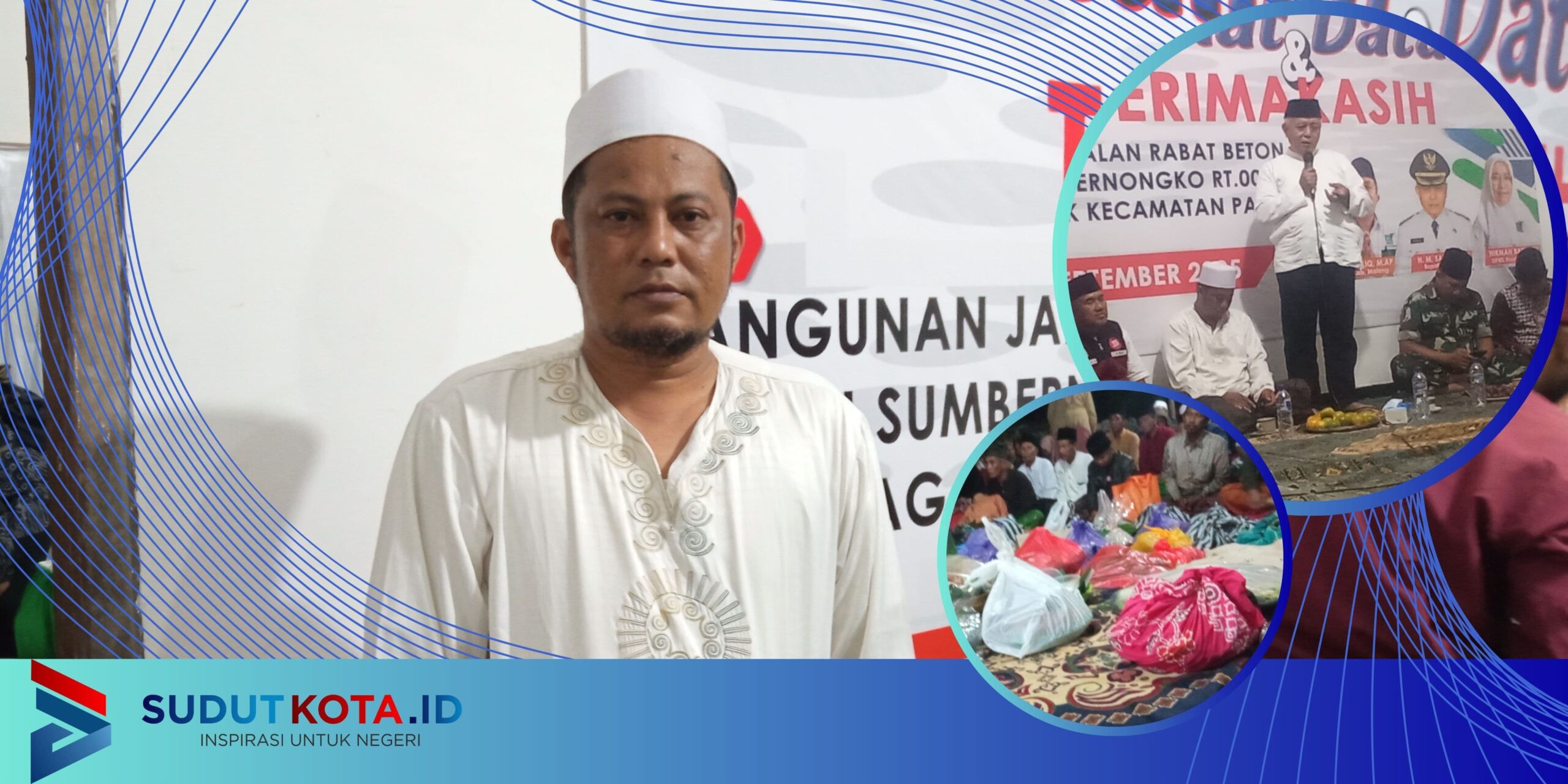 Habib Abu Bakar Resmikan Pembangunan Jalan Rabat Beton di Pagak Malang