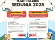 Peringati Hari Rabies Sedunia 2025, Pemkot Malang Gelar Vaksinasi Gratis dan Kastrasi Kucing Jantan